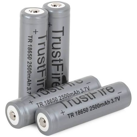 Batería de litio 2400 mAh - 18650 - gris